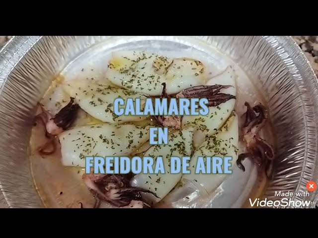 Calamares a la plancha en freidora de aire