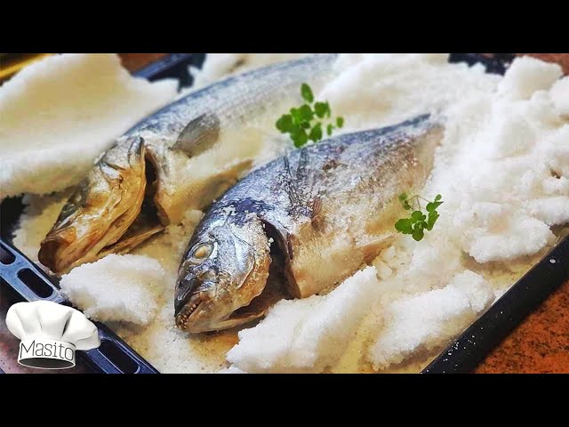 Cómo cocinar una lubina a la sal