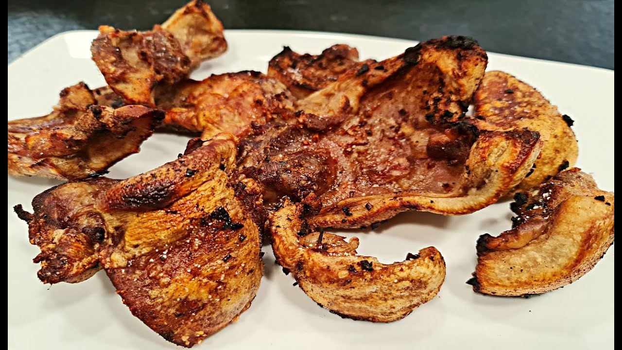 Cómo preparar trozos de careta de cerdo cocinados
