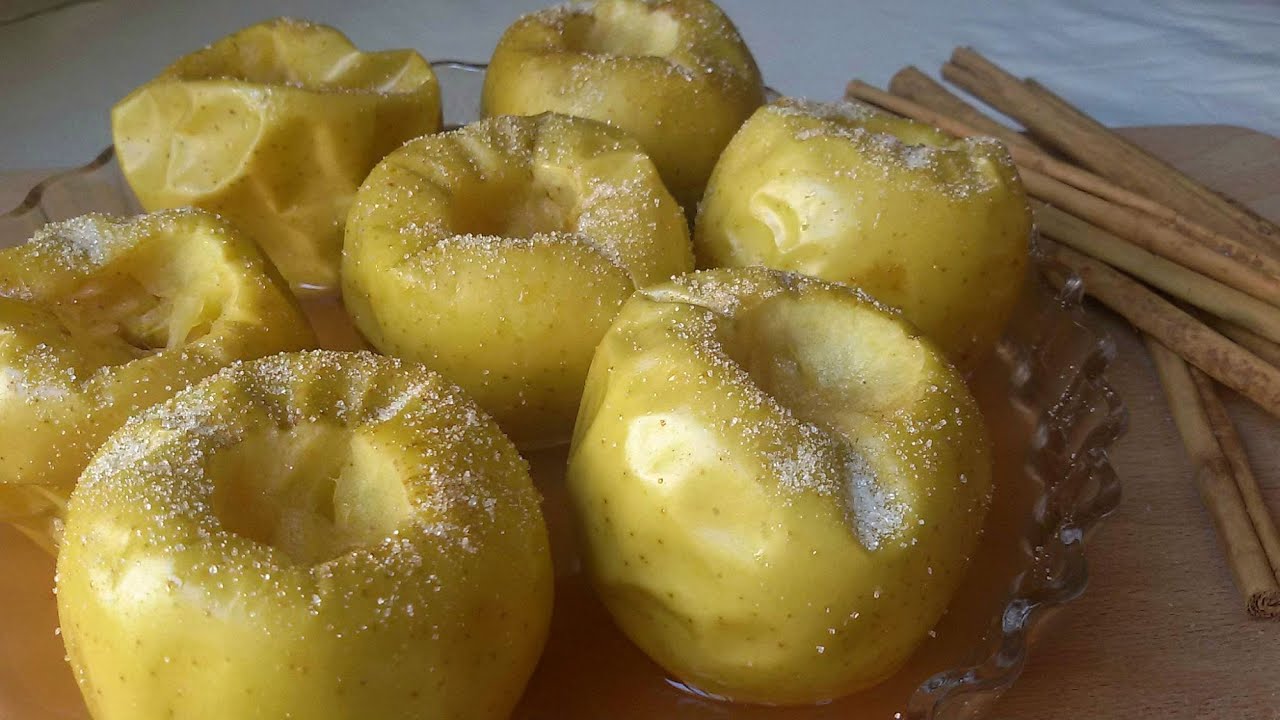 Cómo preparar una manzana asada en el microondas