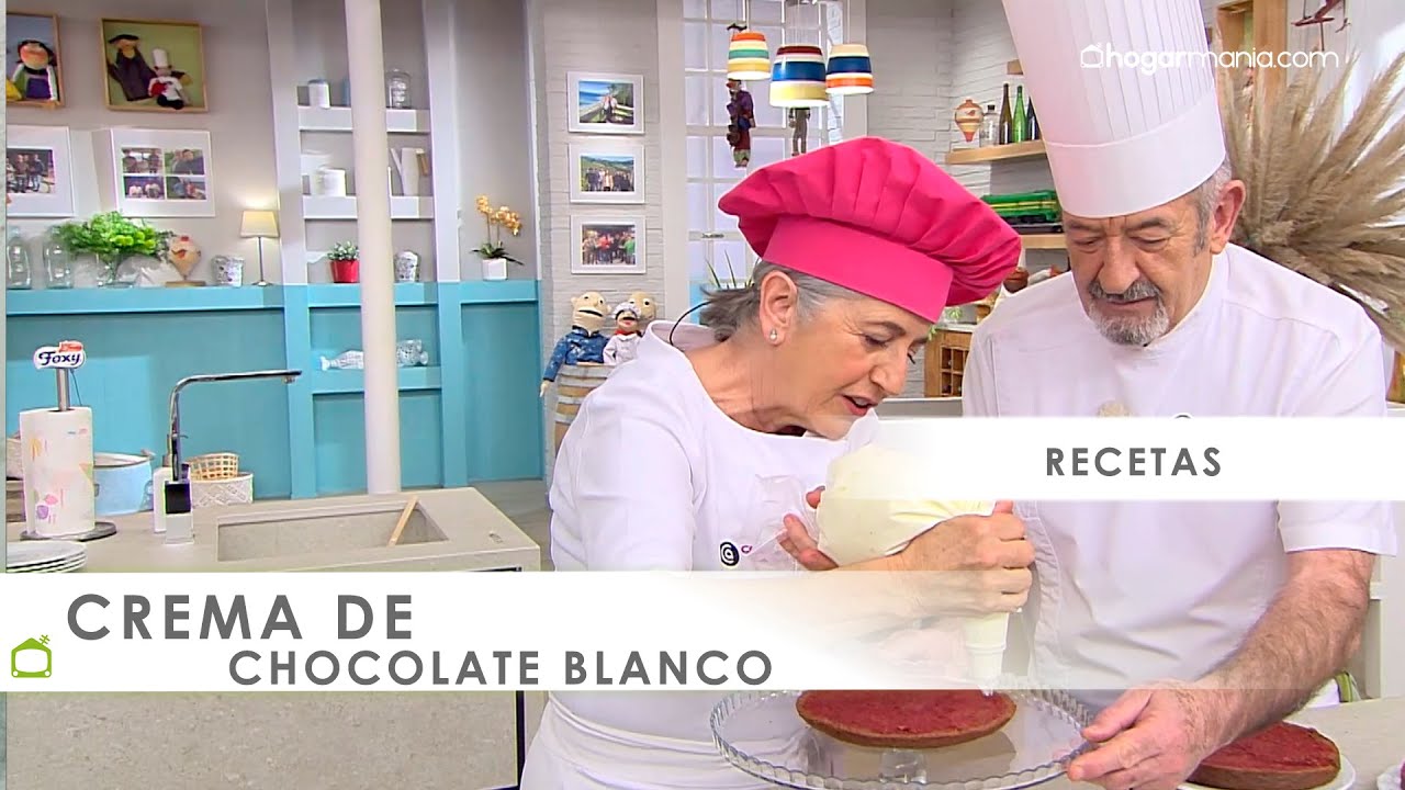 Crema de chocolate blanco perfecta para rellenar