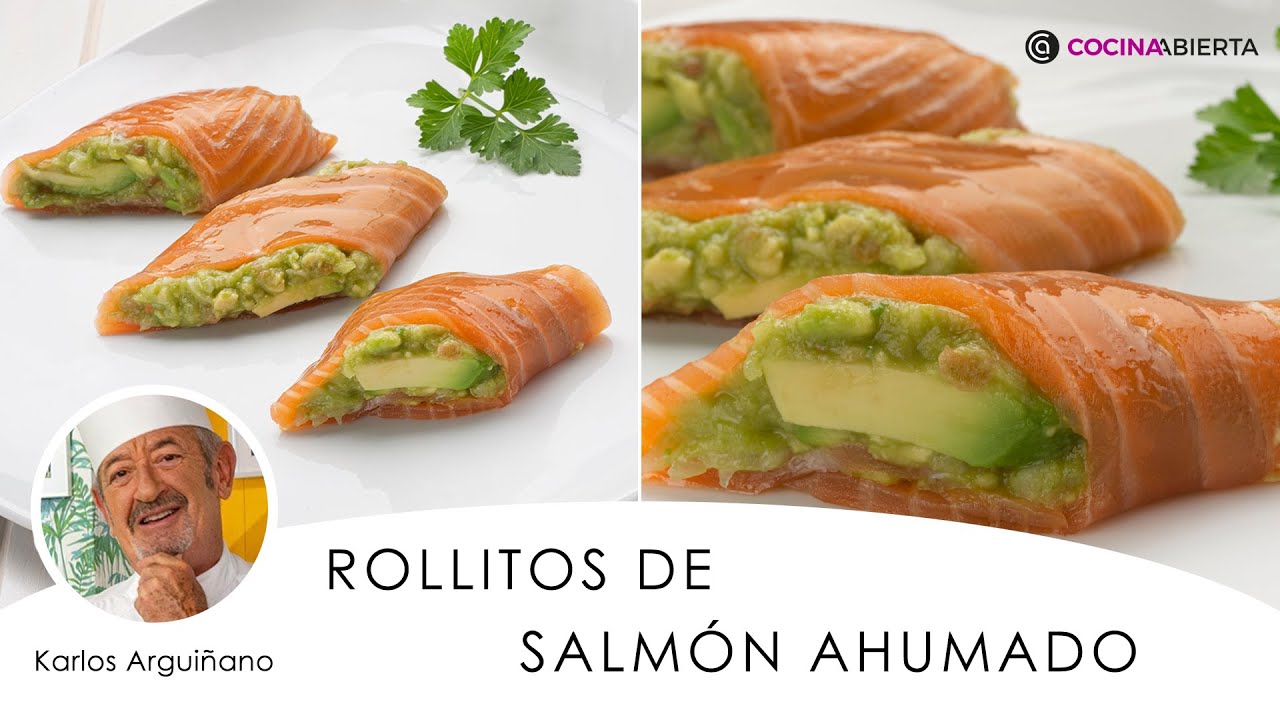 Entradas gourmet: delicados bocados de salmón ahumado y aguacate