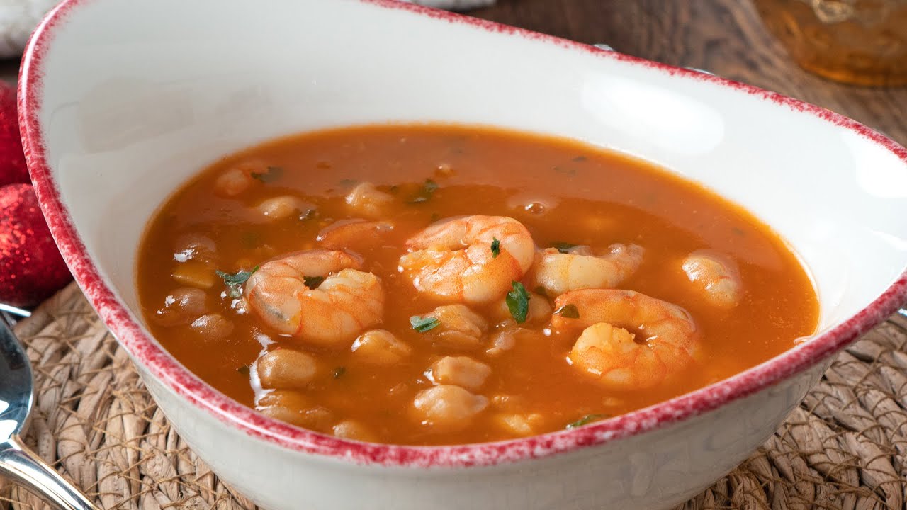 Garbanzos en lata con langostinos: una receta rápida
