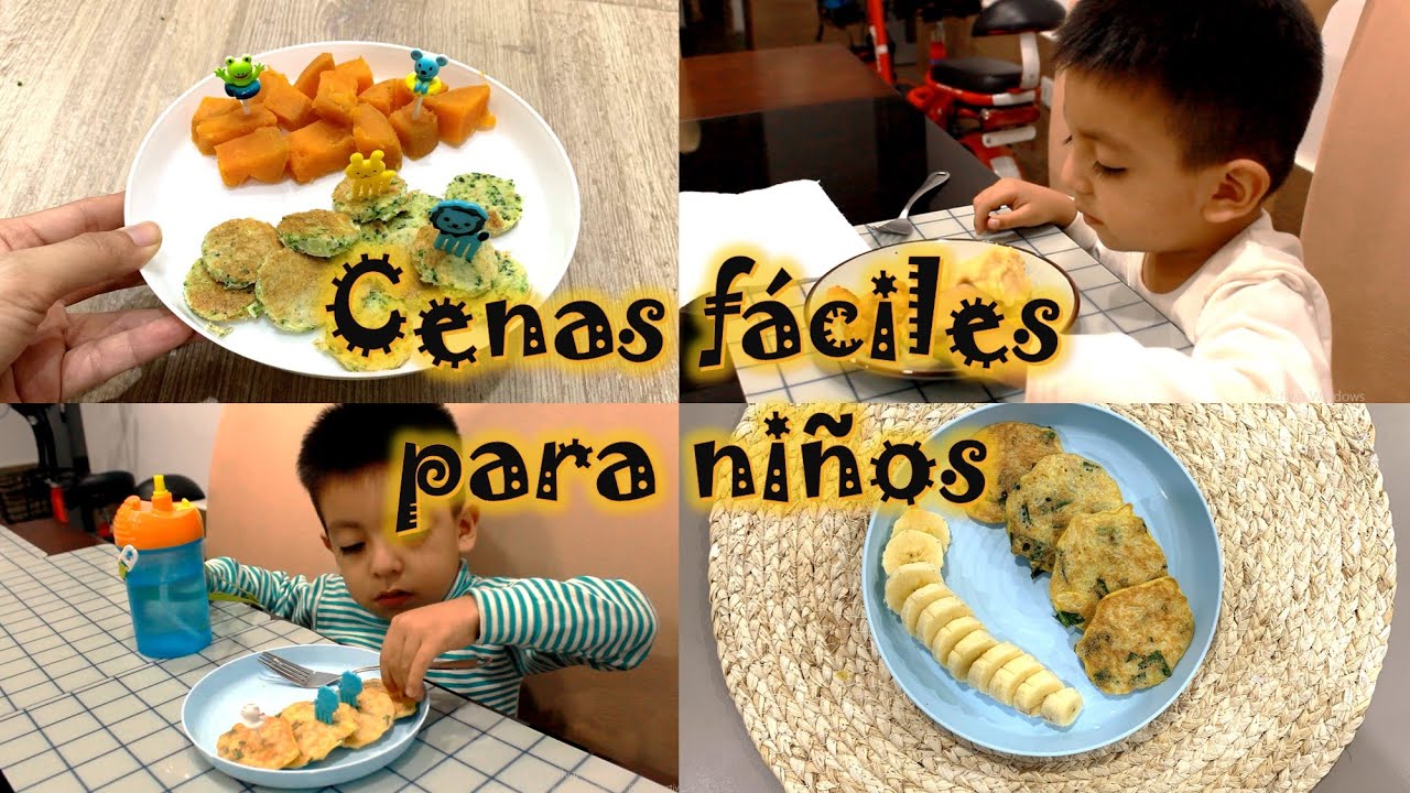 Ideas de cenas saludables para niños de un año