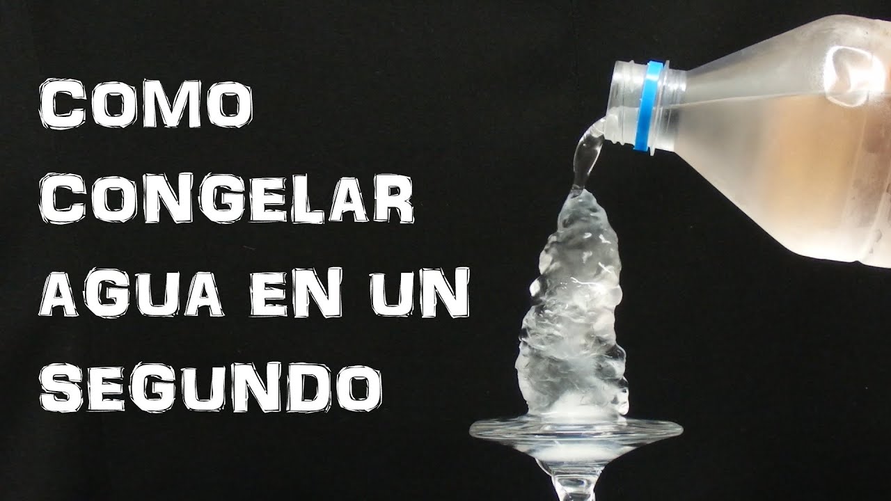 Pasos principales para congelar agua