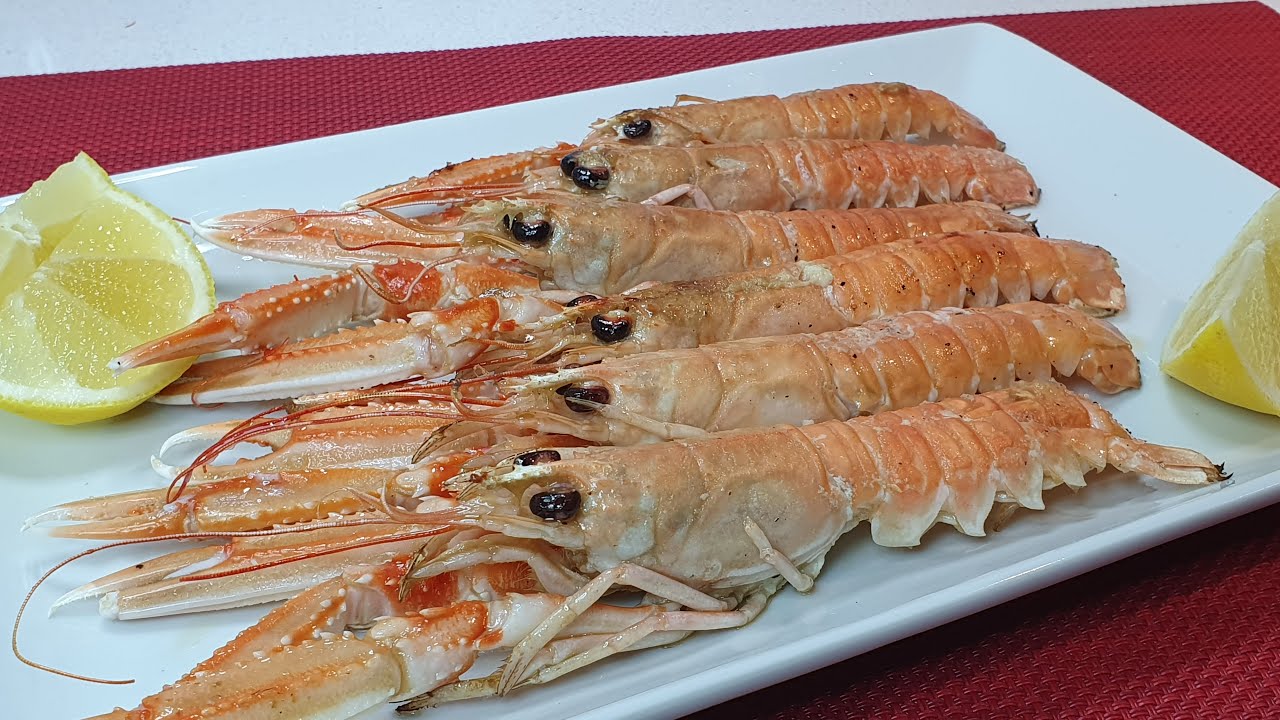 Preparación de Cigalas a la Plancha en Sartén