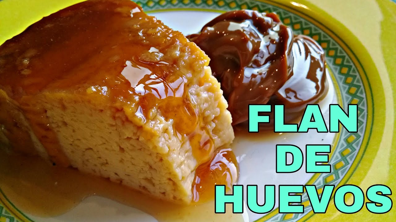 Preparación de flan de huevo al horno utilizando el método de baño maría