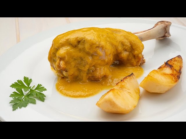 Preparación de muslos de pavo en olla a presión