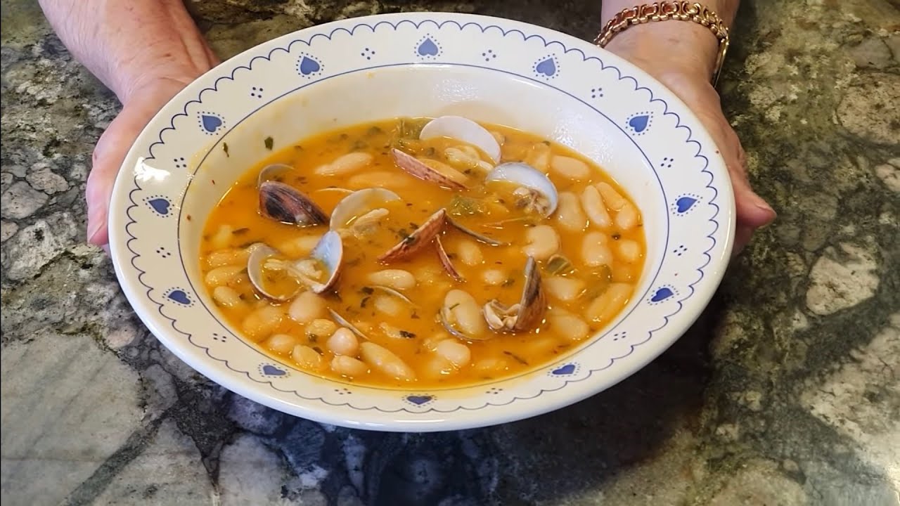 Receta de Fabes con Almejas al Estilo de la Abuela Pepi