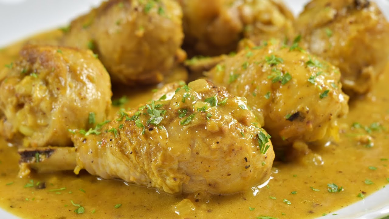 Receta de pollo en salsa de almendras al estilo de la abuela
