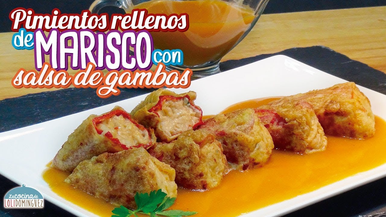 Receta de salsa para pimientos rellenos de marisco