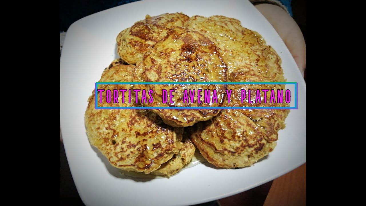Receta de tortitas de avena con plátano huevo y leche