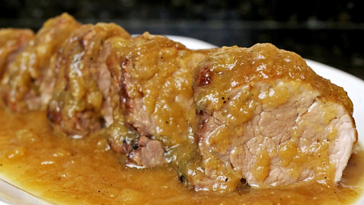 Receta sencilla de solomillo de cerdo con manzana