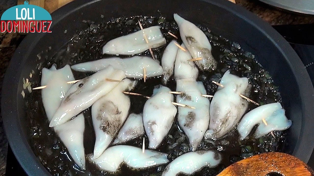 Receta tradicional de chipirones en tinta
