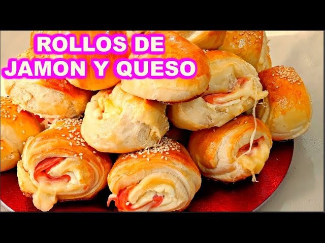 Rollitos de jamón york rellenos de queso Philadelphia
