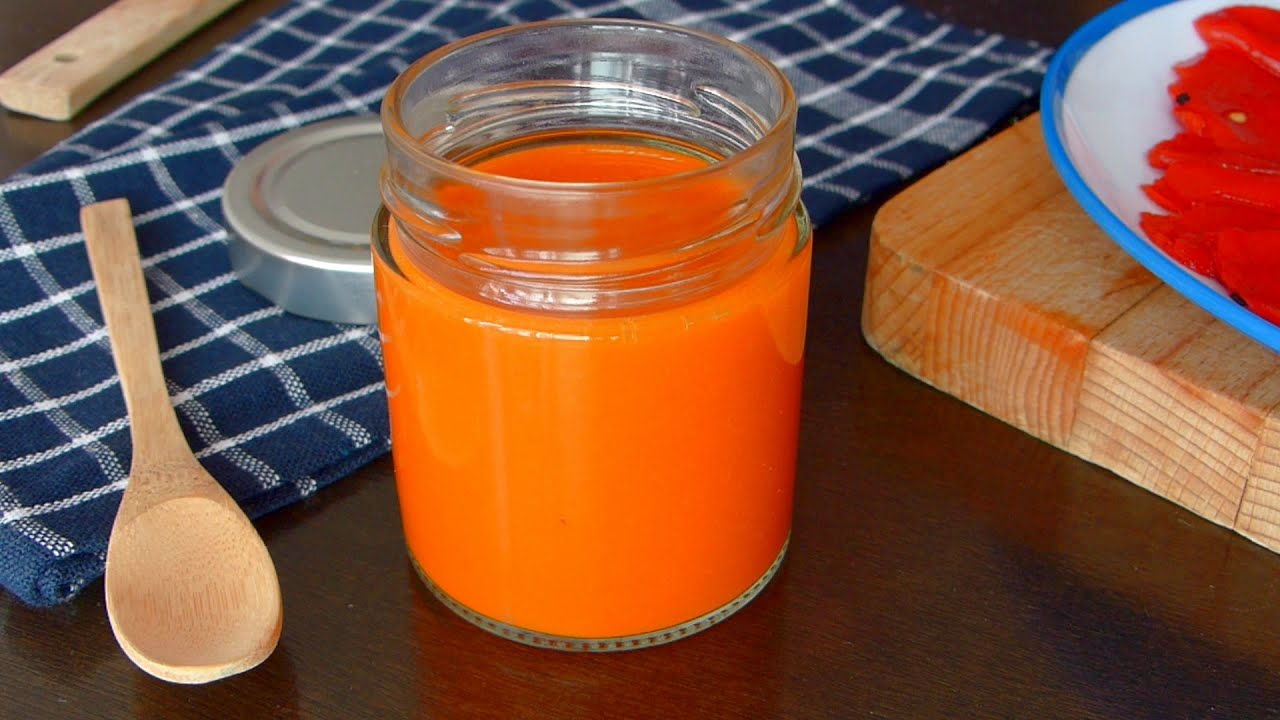 Salsa de pimientos del piquillo baja en calorías