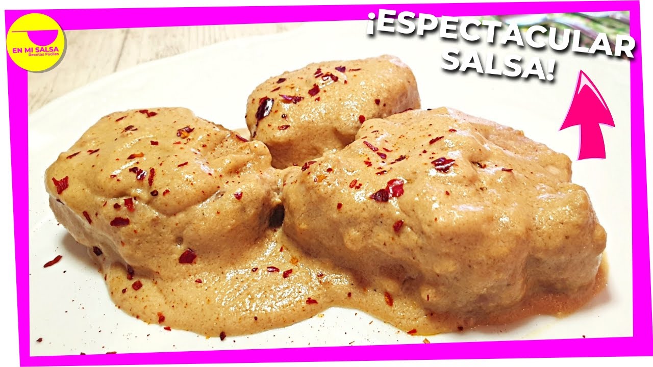 Solomillo en salsa cremosa de almendras