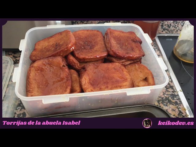 Torrijas caseras de la abuela con miel