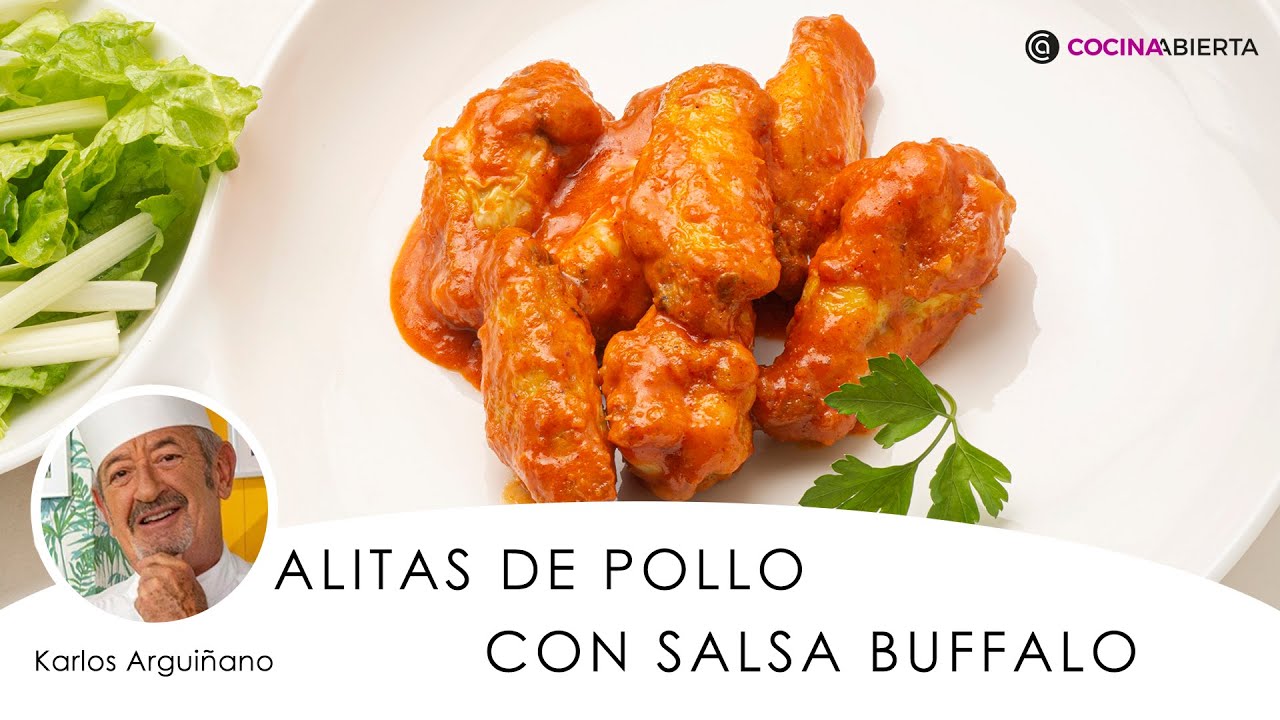 Alitas de pollo en salsa buffalo según la receta de Karlos Arguiñano