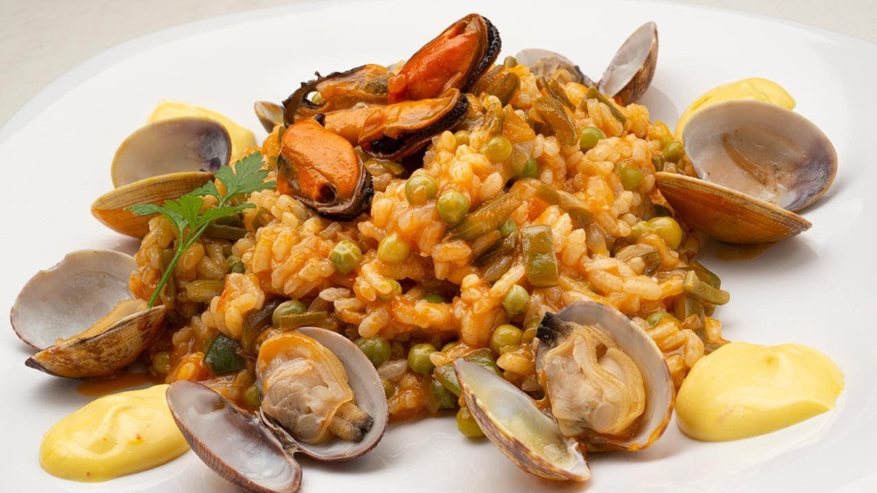 Arroz con gambas y almejas según Arguiñano