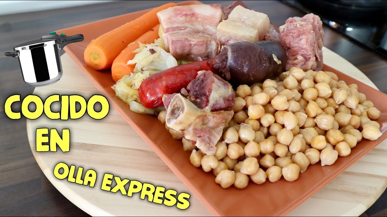 Cómo hacer un cocido en olla express