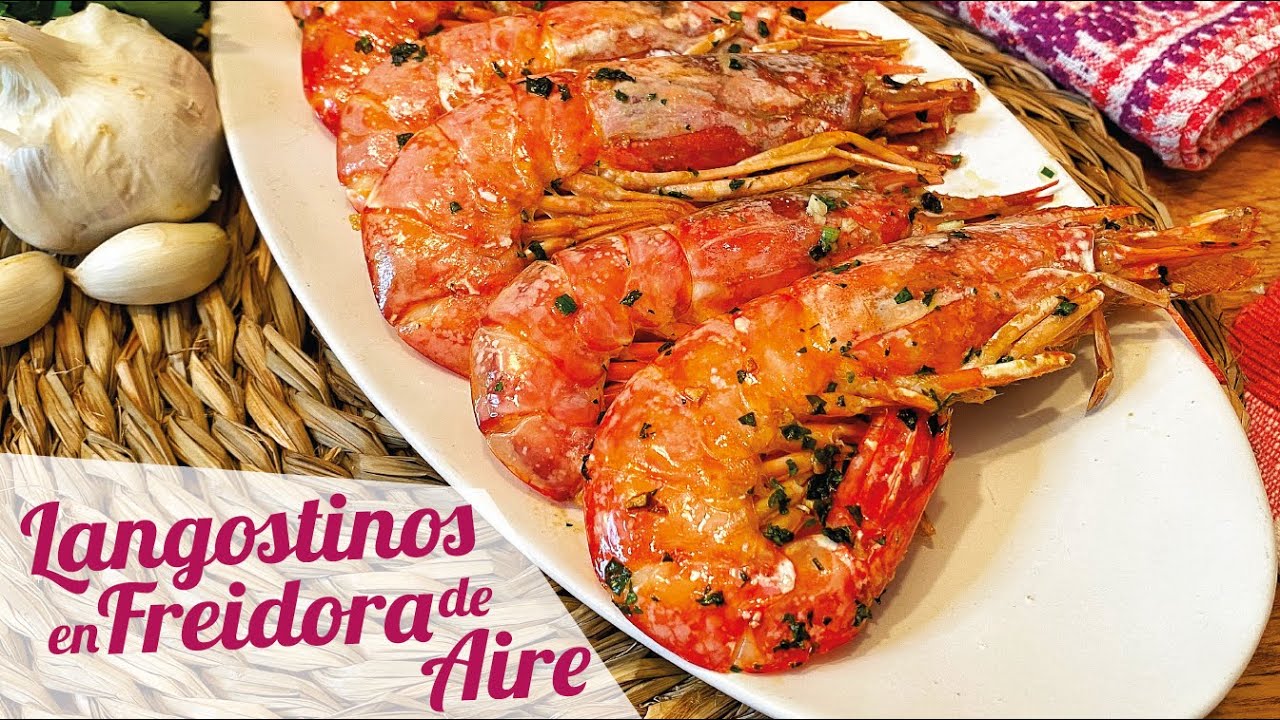 Cómo preparar langostinos con la freidora de aire