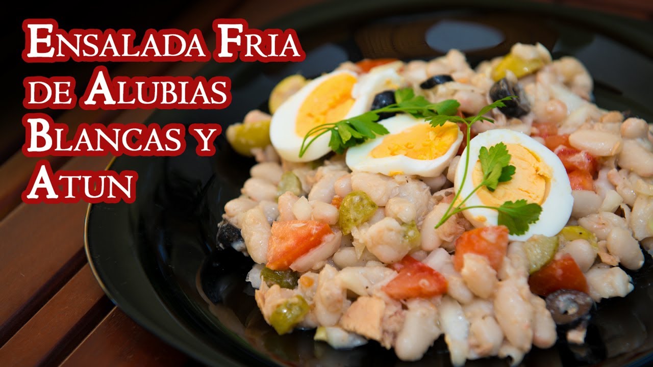 Ensalada de atún y alubias blancas