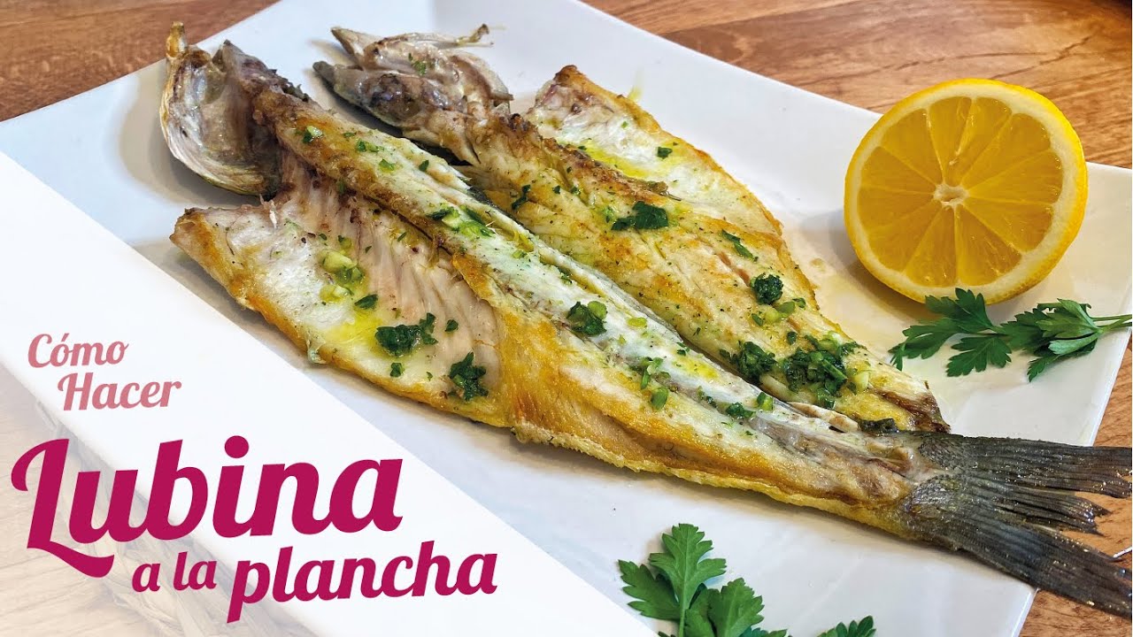 Filetes de lubina a la plancha