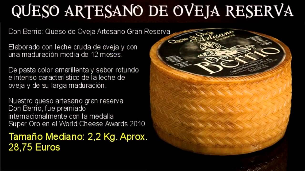 La reserva de queso de oveja crudo viejo