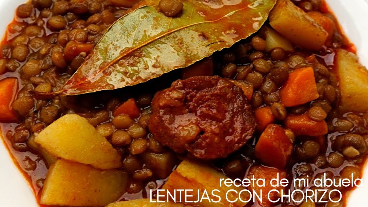 Lentejas enlatadas con chorizo y morcilla