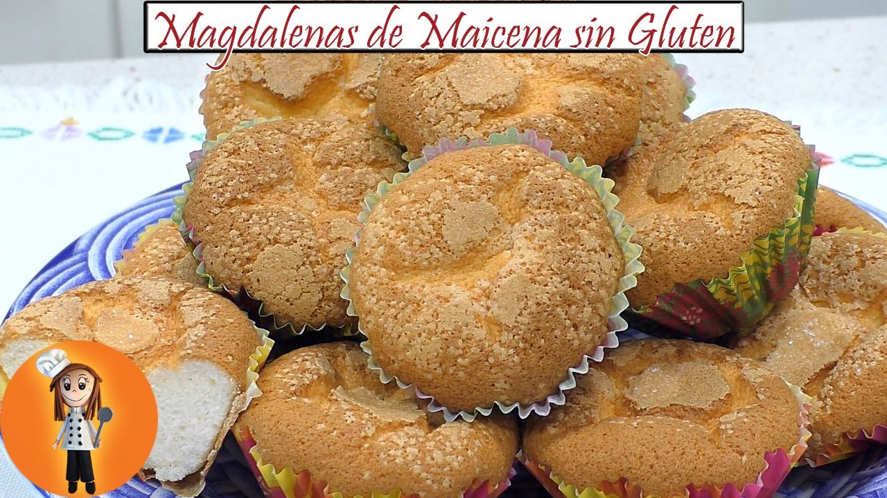Magdalenas sin gluten hechas con harina de maíz