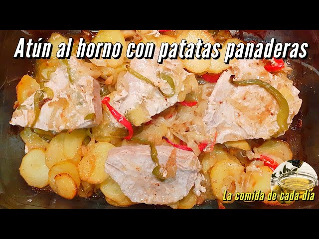 Preparación de atún fresco al horno