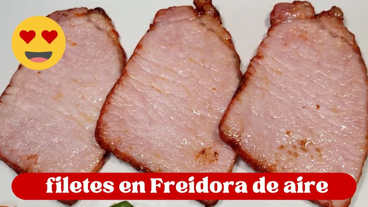 Preparación de filetes de lomo sin aceite utilizando una freidora de aire