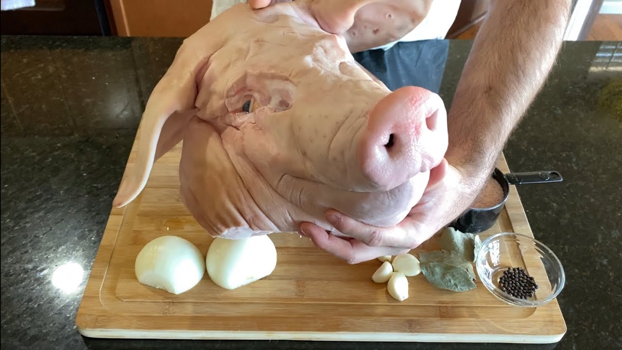 Receta para cocinar cabeza de cerdo
