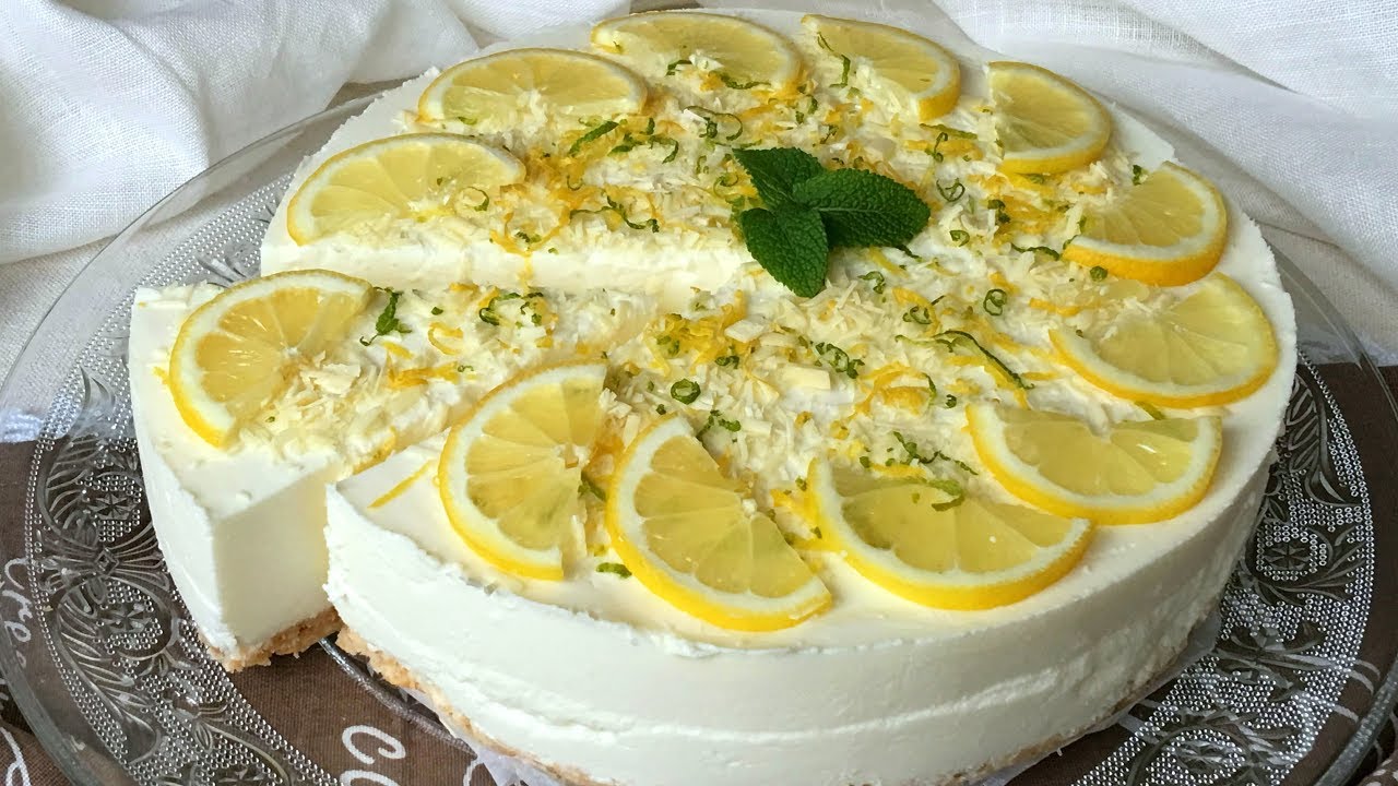 Receta rápida y fácil de tarta de limón sin necesidad de horno