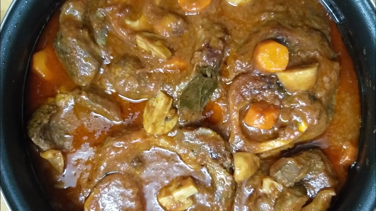 Recetas para preparar estofado de osobuco de ternera