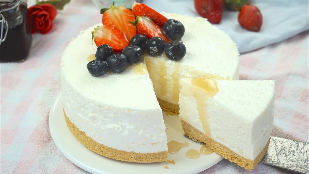 Tarta de yogur sin horno sin crema