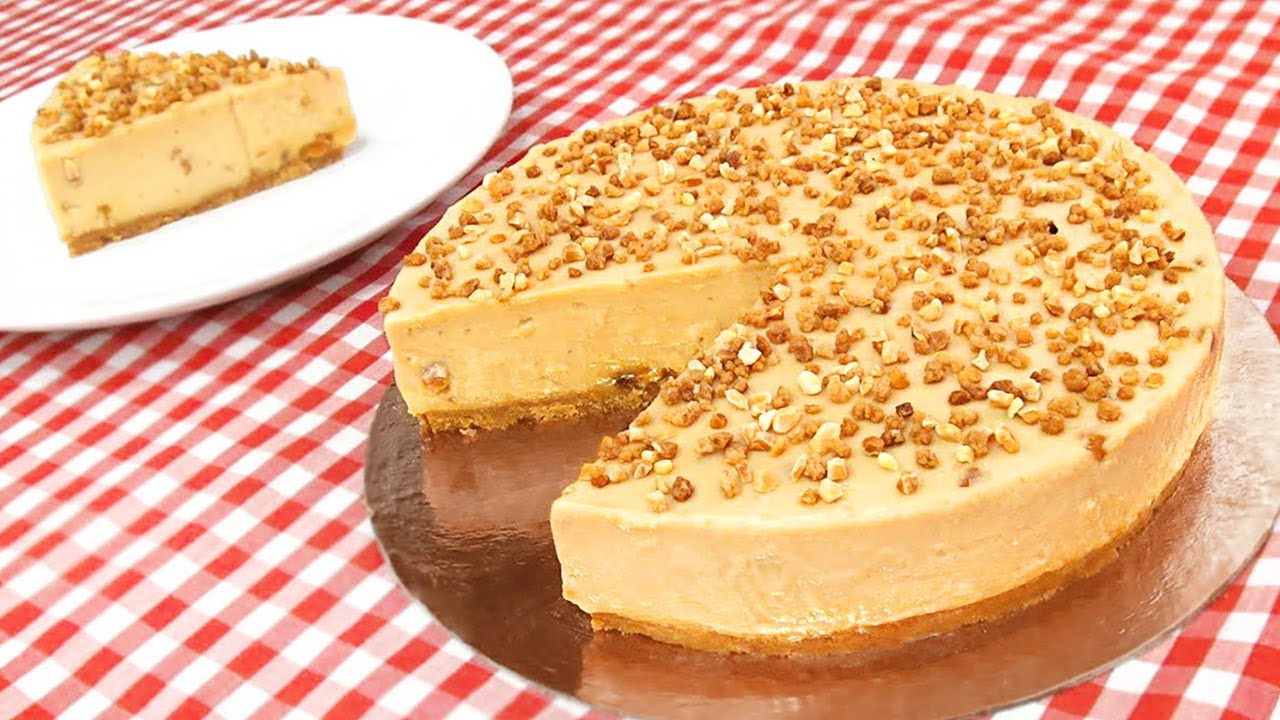 Tarta fría de turrón con gelatina