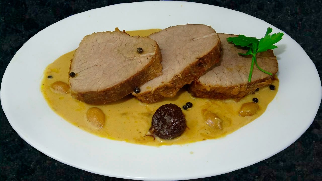 Ternera redonda cocinada con vino Pedro Ximénez
