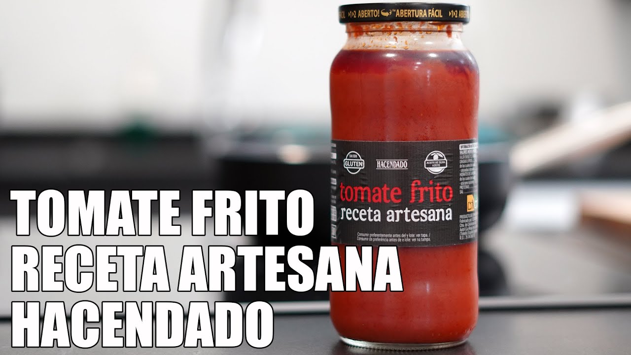 Tomate frito con aceite de oliva: receta artesanal de Hacendado en tarro de 300 g