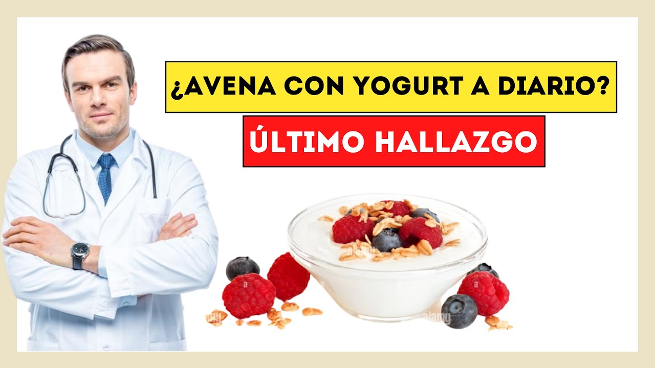 Yogur con avena para cenar