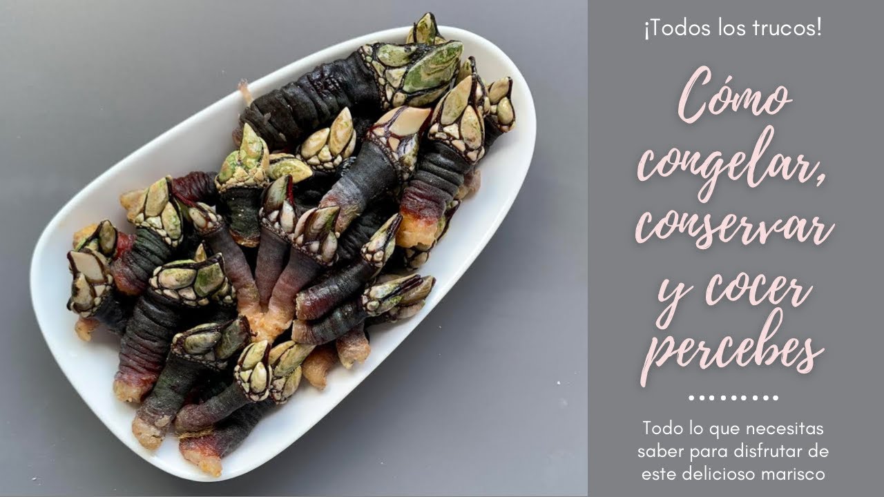 ¿Cuál es la mejor manera de congelar percebes crudos o cocidos?
