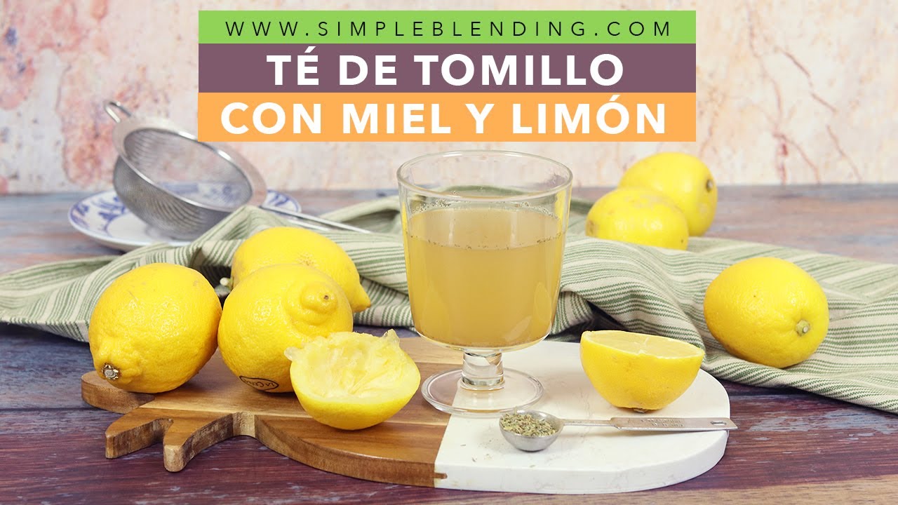 Agua con Tomillo Miel y Limón
