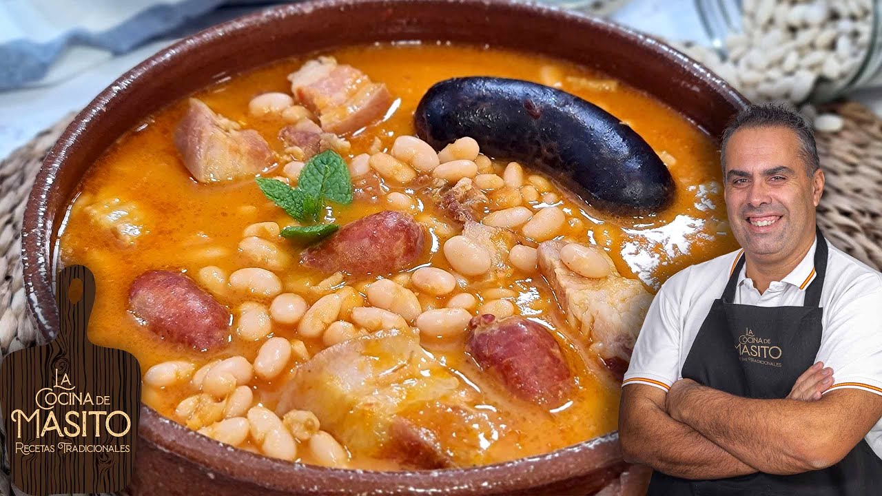 Alubias blancas con chorizo y tocino