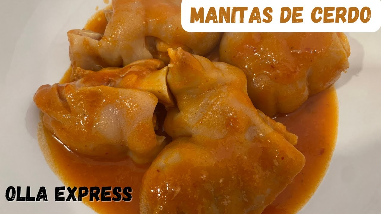Cocción rápida de patas de cerdo en olla a presión