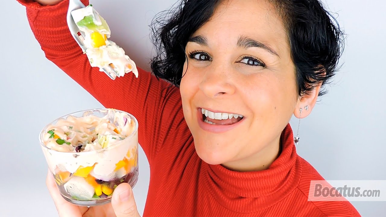 Ensalada de algas con salsa rosa