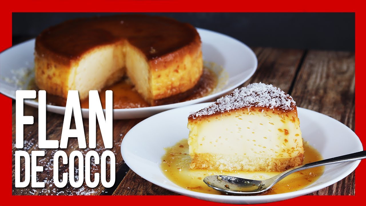 Flan de coco rallado sin necesidad de horno