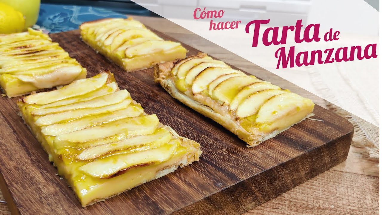 La exquisita combinación de tarta de manzana con crema pastelera