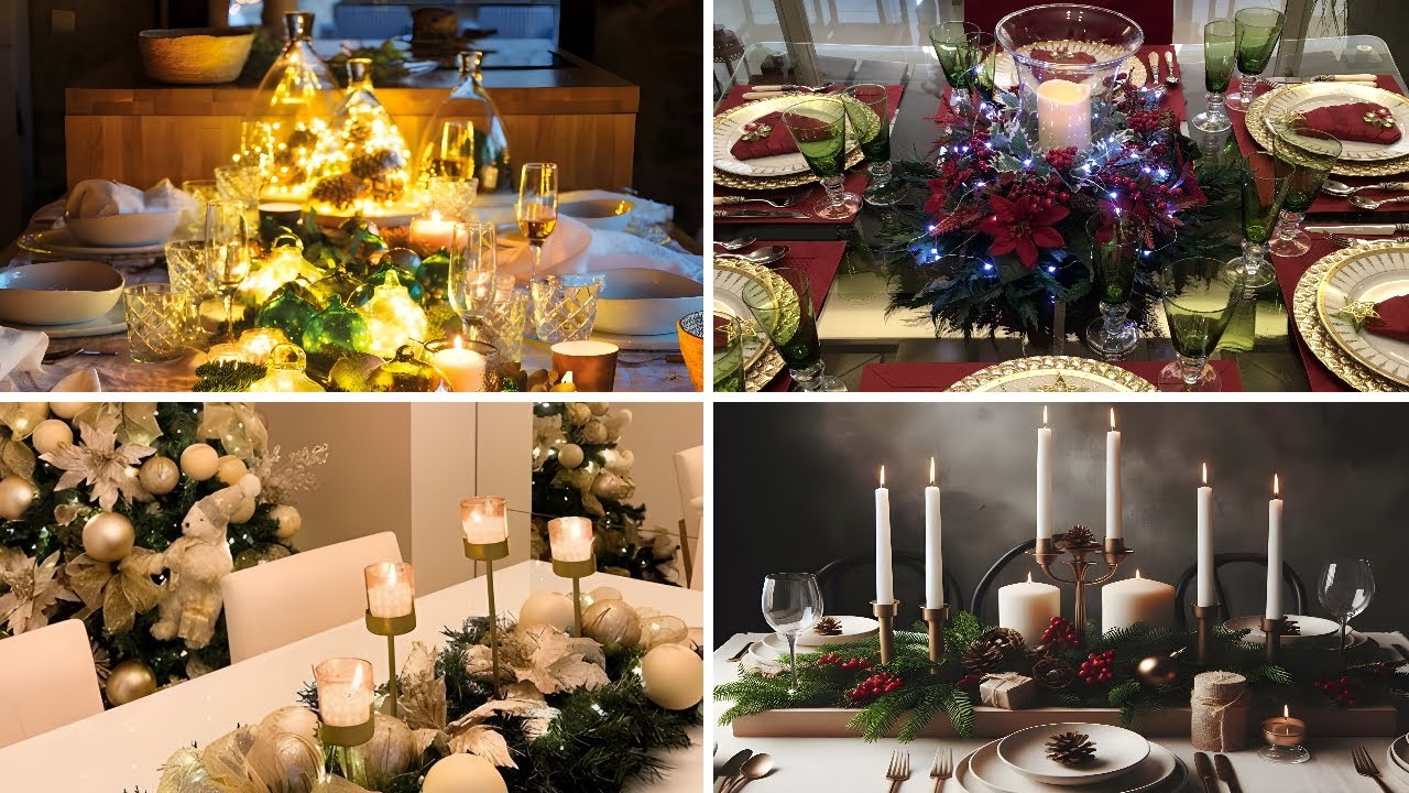 Manualidades para crear centros de mesa navideños