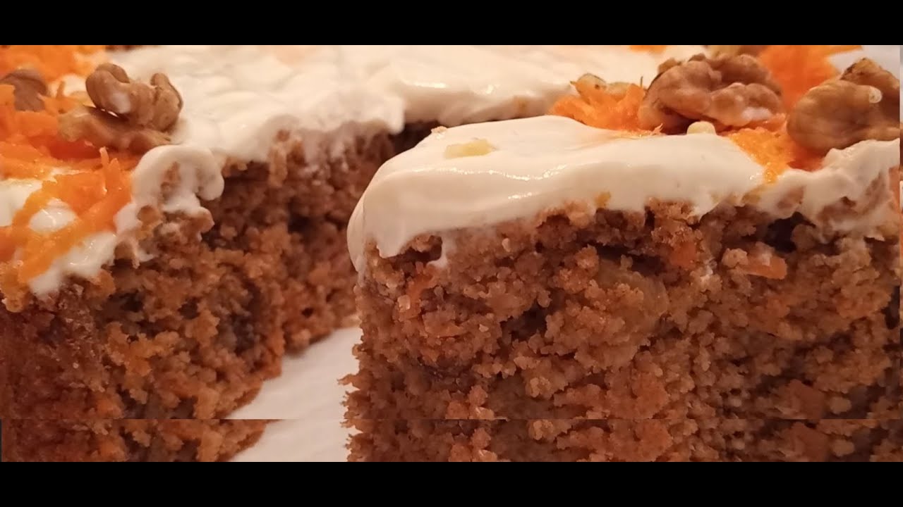 Pastel saludable de avena zanahoria y yogur